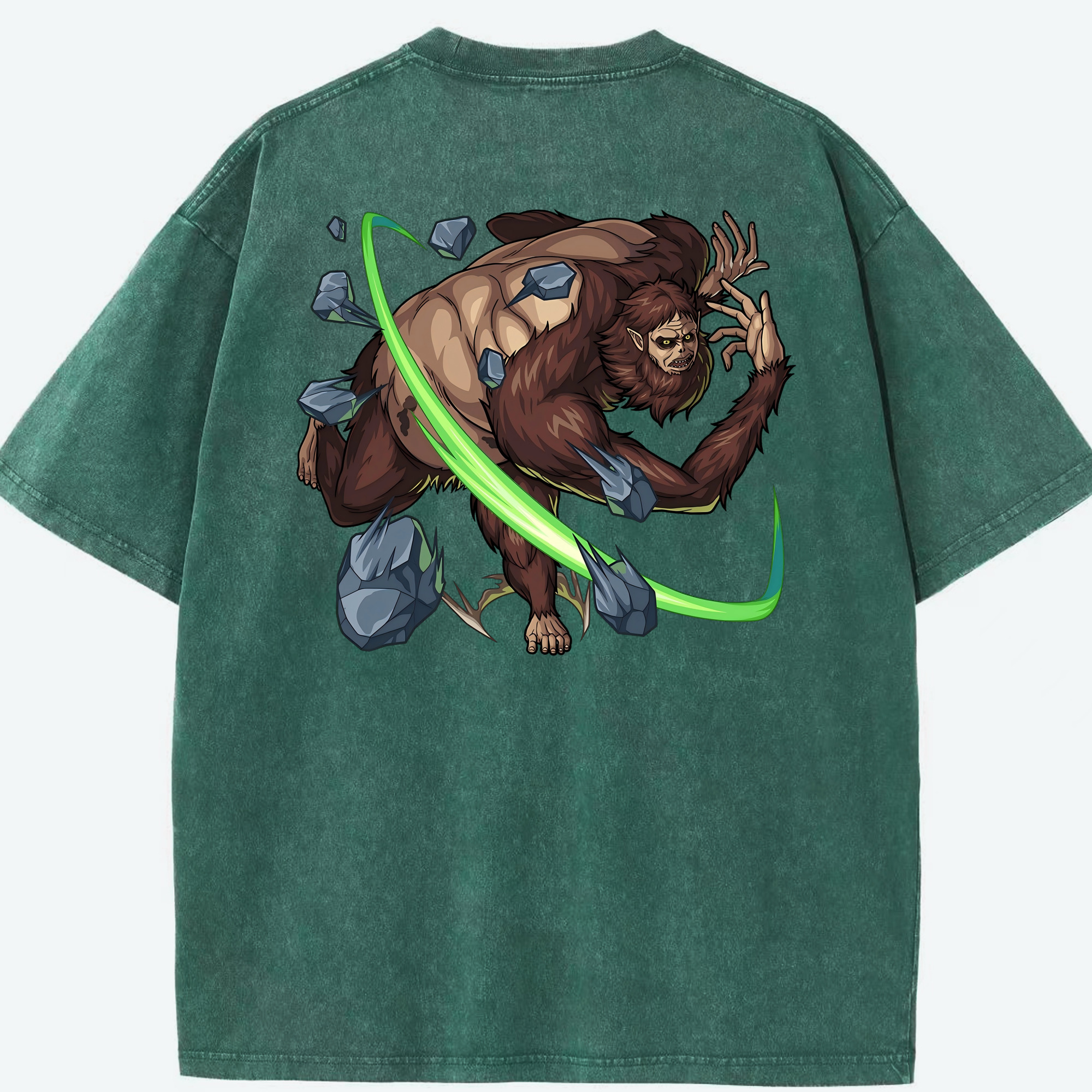 （画像用） 進撃の巨人 Attack on Titan 綿100% ヴィンテージ風 半袖Tシャツ（背面プリント）